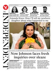 The Independent () Newspaper Front Page for 7 November 2021
