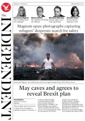 The Independent () Newspaper Front Page for 7 December 2016