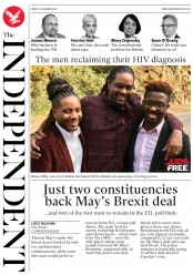 The Independent () Newspaper Front Page for 7 December 2018