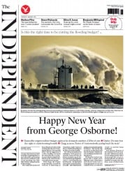 The Independent () Newspaper Front Page for 7 January 2014