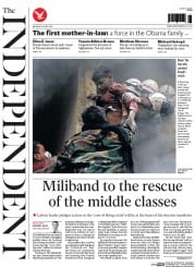 The Independent () Newspaper Front Page for 7 April 2014