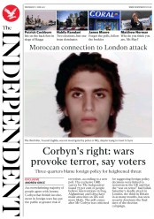 The Independent () Newspaper Front Page for 7 June 2017