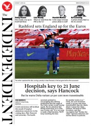 The Independent () Newspaper Front Page for 7 June 2021