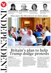 The Independent () Newspaper Front Page for 7 July 2018