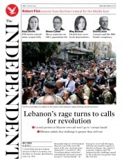 The Independent () Newspaper Front Page for 7 August 2020