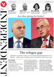 The Independent () Newspaper Front Page for 8 November 2019