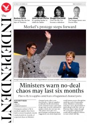 The Independent () Newspaper Front Page for 8 December 2018