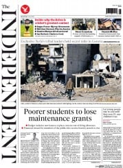 The Independent () Newspaper Front Page for 8 July 2015
