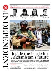 The Independent () Newspaper Front Page for 8 August 2021