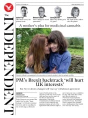 The Independent () Newspaper Front Page for 8 September 2020