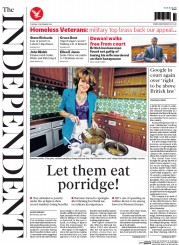 The Independent () Newspaper Front Page for 9 December 2014