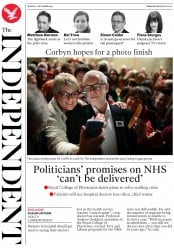 The Independent () Newspaper Front Page for 9 December 2019