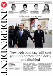The Independent () Newspaper Front Page for 9 May 2017