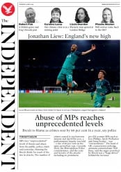 The Independent () Newspaper Front Page for 9 May 2019
