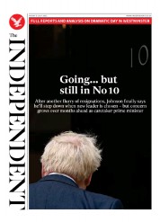 The Independent () Newspaper Front Page for 9 July 2022