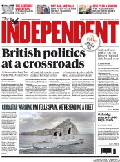 The Independent () Newspaper Front Page for 9 August 2013