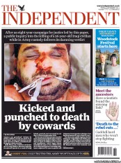 The Independent () Newspaper Front Page for 9 September 2011