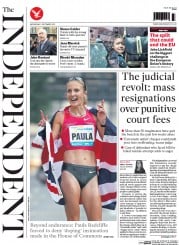 The Independent () Newspaper Front Page for 9 September 2015