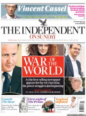 The Independent on Sunday () Newspaper Front Page for 10 July 2011