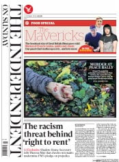 The Independent on Sunday () Newspaper Front Page for 11 October 2015