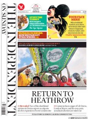 The Independent on Sunday () Newspaper Front Page for 15 December 2013