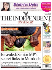The Independent on Sunday () Newspaper Front Page for 17 July 2011