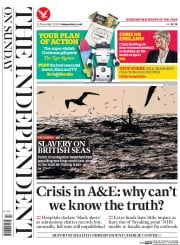 The Independent on Sunday () Newspaper Front Page for 23 November 2014