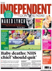 The Independent on Sunday () Newspaper Front Page for 23 June 2013