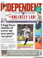 The Independent on Sunday () Newspaper Front Page for 24 February 2013