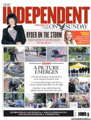The Independent on Sunday () Newspaper Front Page for 26 May 2013