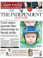 The Independent on Sunday () Newspaper Front Page for 26 June 2011