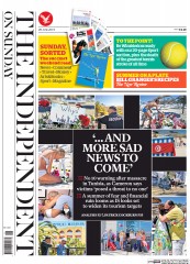 The Independent on Sunday () Newspaper Front Page for 28 June 2015
