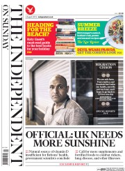 The Independent on Sunday () Newspaper Front Page for 2 August 2015