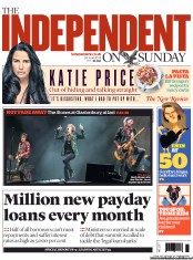 The Independent on Sunday () Newspaper Front Page for 30 June 2013