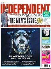 The Independent on Sunday () Newspaper Front Page for 31 March 2013