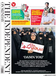 The Independent on Sunday () Newspaper Front Page for 3 January 2016