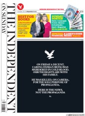 The Independent on Sunday () Newspaper Front Page for 5 October 2014