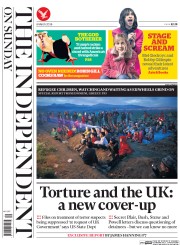 The Independent on Sunday () Newspaper Front Page for 6 March 2016