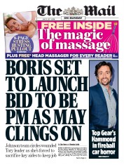 The Mail on Sunday () Newspaper Front Page for 11 June 2017