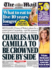 The Mail on Sunday () Newspaper Front Page for 13 February 2022