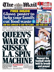 The Mail on Sunday () Newspaper Front Page for 13 June 2021