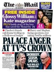The Mail on Sunday () Newspaper Front Page for 15 November 2020