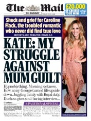 The Mail on Sunday () Newspaper Front Page for 16 February 2020