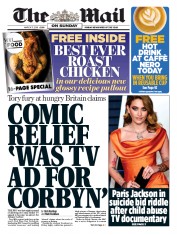 The Mail on Sunday () Newspaper Front Page for 17 March 2019