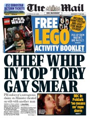 The Mail on Sunday () Newspaper Front Page for 23 October 2016