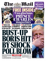 The Mail on Sunday () Newspaper Front Page for 23 June 2019