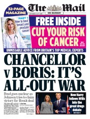The Mail on Sunday () Newspaper Front Page for 24 September 2017