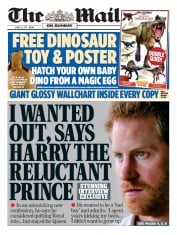 The Mail on Sunday () Newspaper Front Page for 25 June 2017