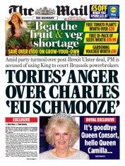 The Mail on Sunday () Newspaper Front Page for 26 February 2023