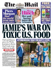 The Mail on Sunday () Newspaper Front Page for 27 September 2020